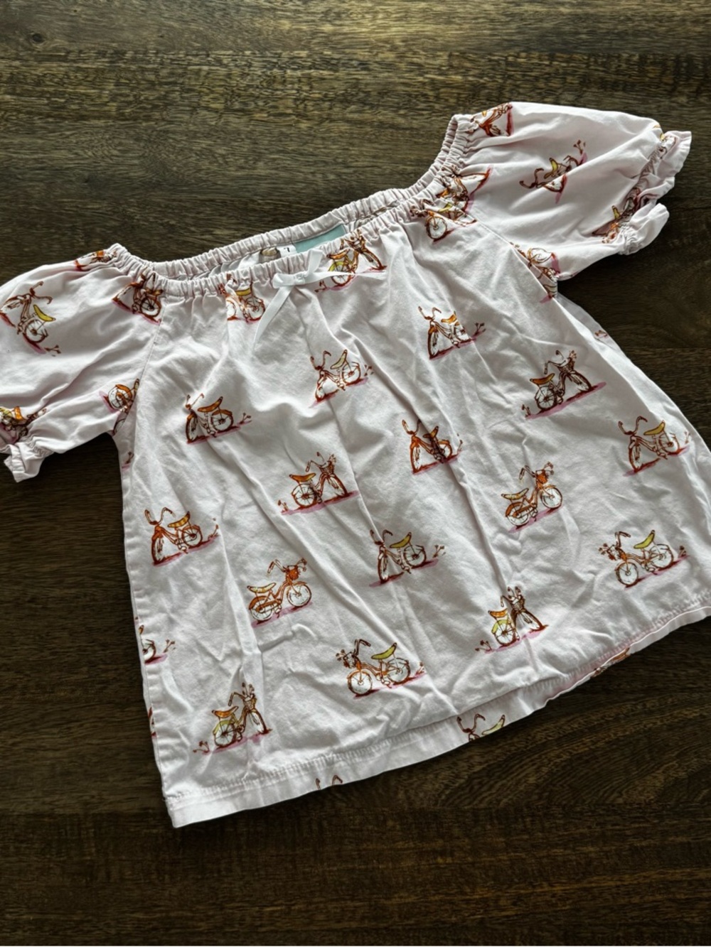 Cotton Bicycle Top, size 6/7 years.